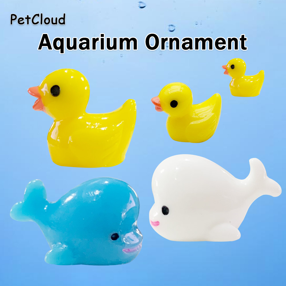 Aquarium Fish Dolphin - 5 шт. аквариумное украшение, утки, киты,