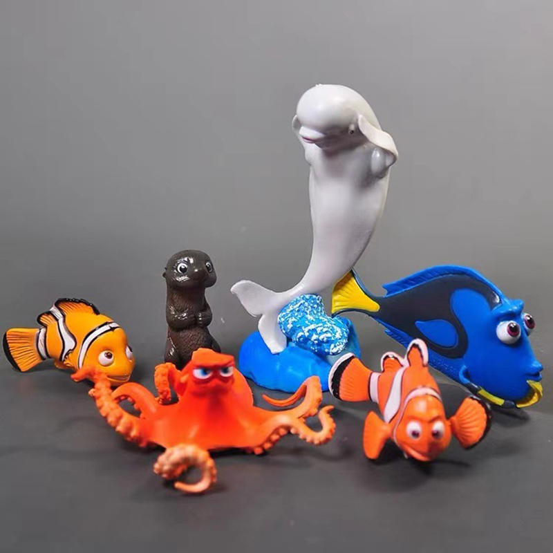 Милые 6-ПК куклы, статуя, мир  – обзор и цена Aquarium Fish Dolphin