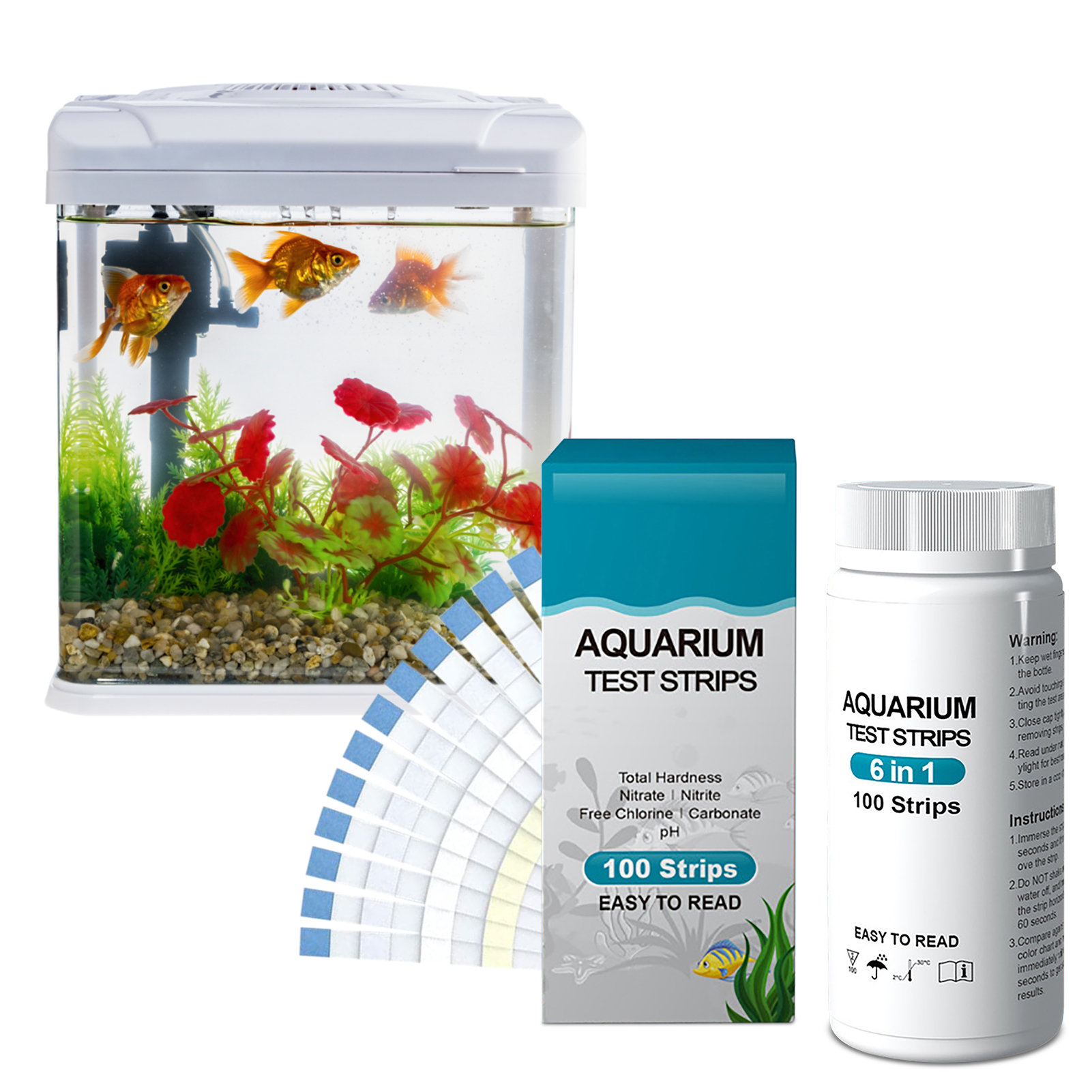 Тест-полоски 6 в 1 для определ – обзор и цена Aquarium Test Kit