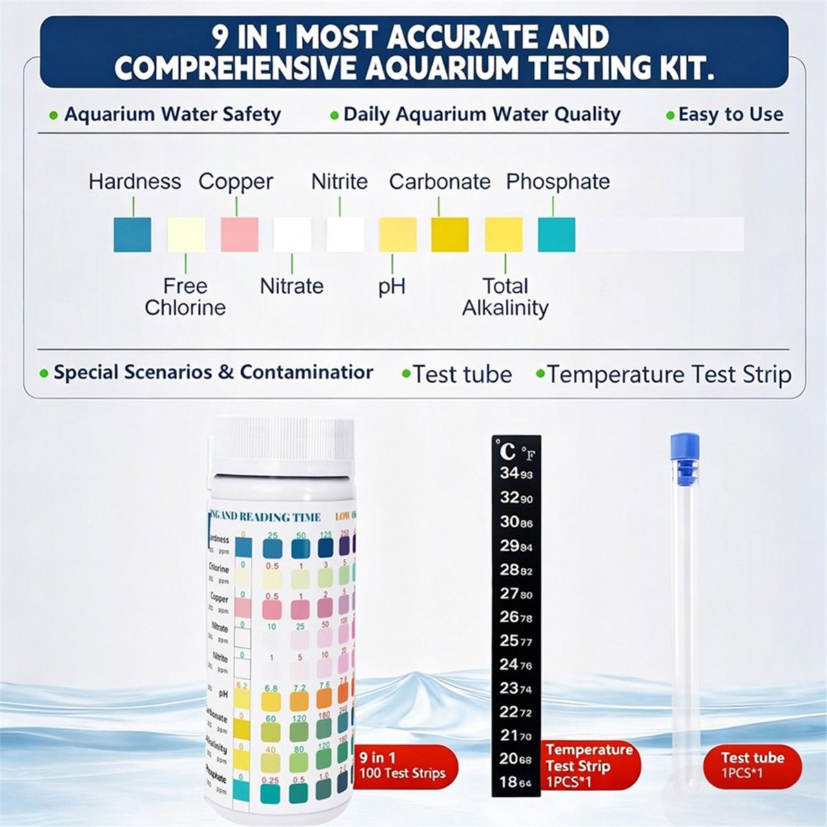 Тест-полоски для аквариума HGH – обзор и цена Aquarium Test Kit