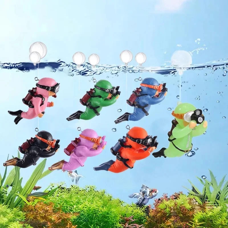 1/2 шт. фигурки дайверов для а – обзор и цена Aquarium Fish Popular